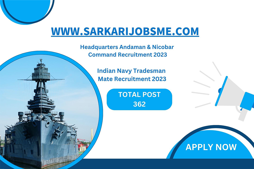 Indian Navy Tradesman Mate Online Form 2023 | Indian Navy Tradesman Mate Recruitment 2023