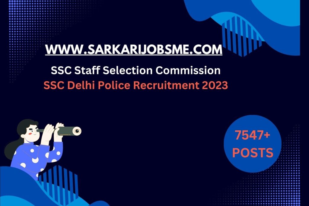 SSC Delhi Police Recruitment 2023 | SSC Delhi Police Online Form 2023