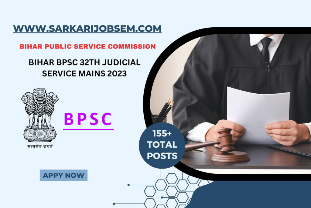 Bihar BPSC 32th Judicial Service Mains 2023