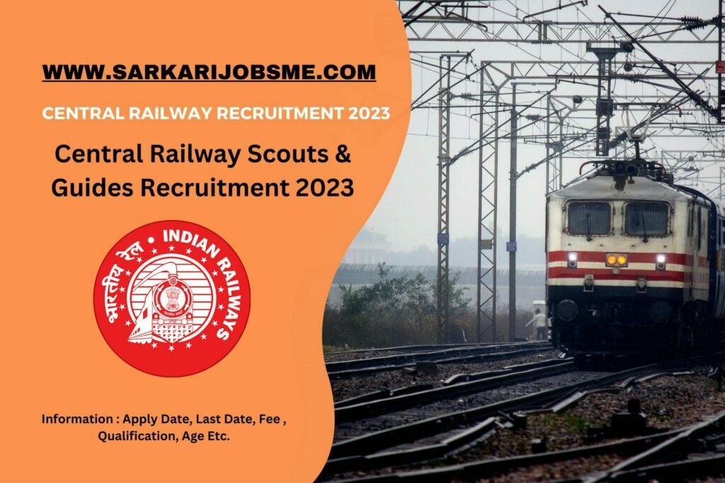 Central Railway Scouts & Guides Recruitment 2023