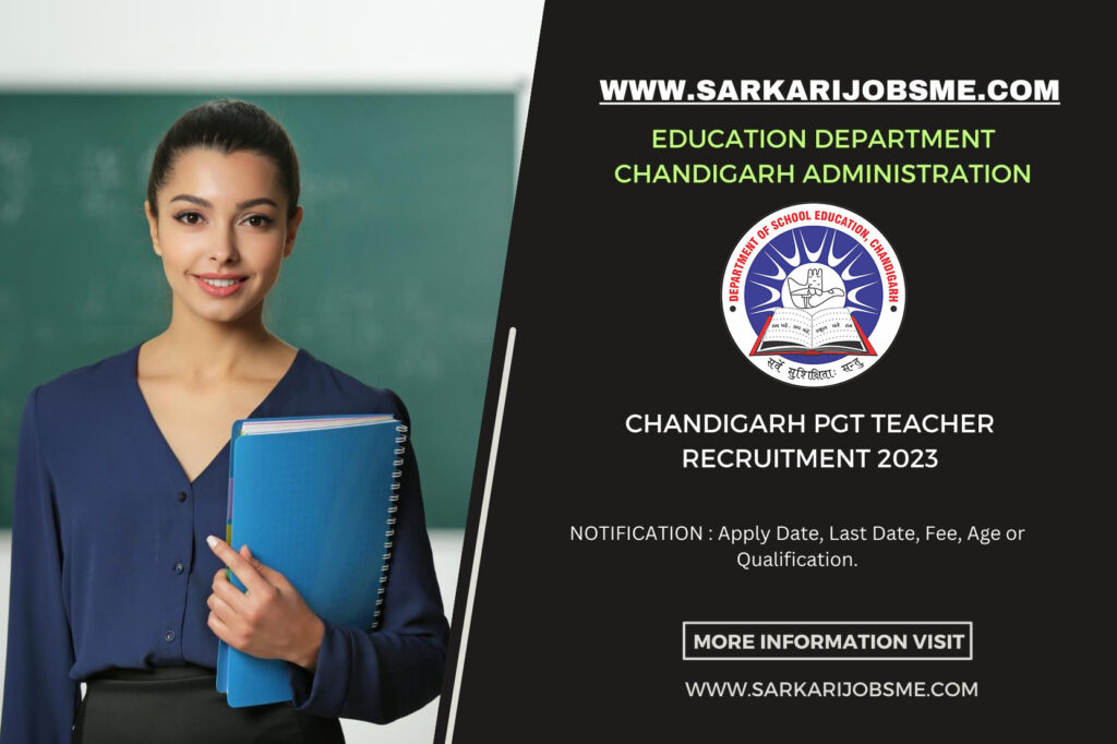 Chandigarh PGT Teacher Recruitment 2023