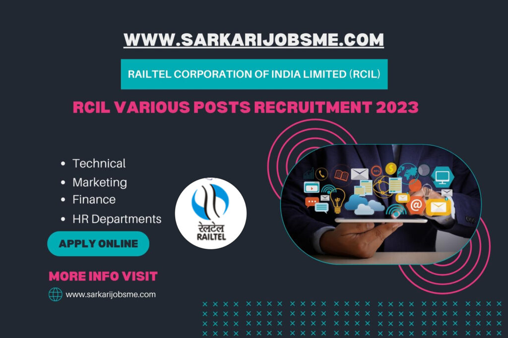 RCIL Various Posts Online Form 2023