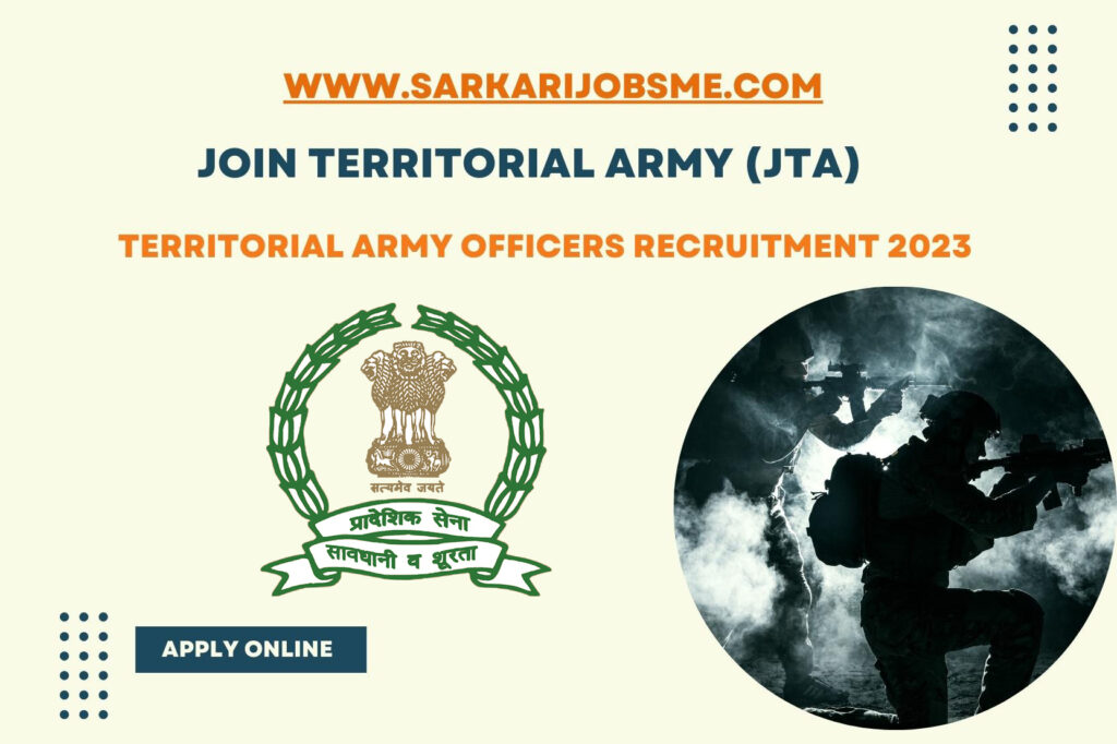 Territorial Army Officers Recruitment 2023