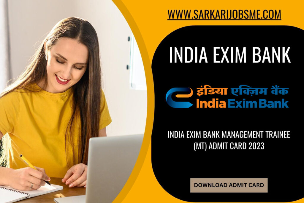 India Exim Bank Management Trainee (MT) Admit Card 2023