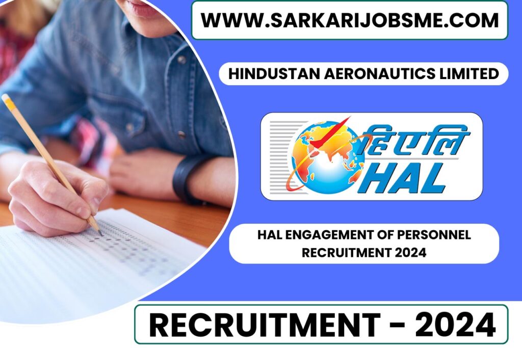 HAL Engagement of Personnel Online Form 2024