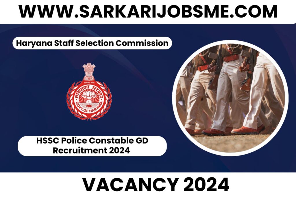 HSSC Haryana Police Constable GD Online Form 2024