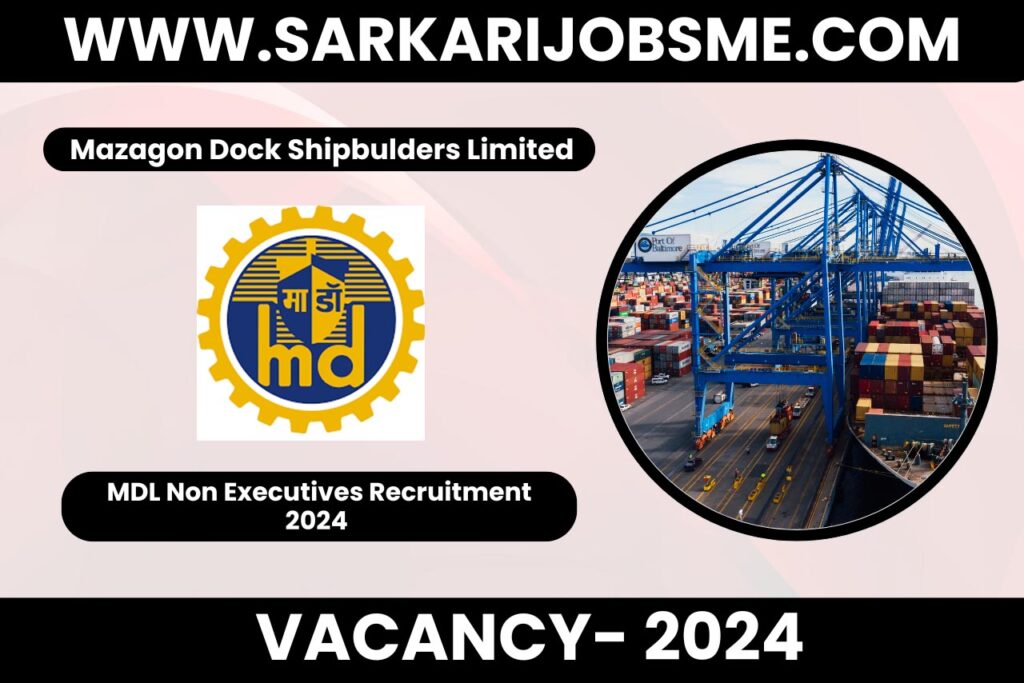 Mazagon Dock MDL Non Executives Online Form 2024