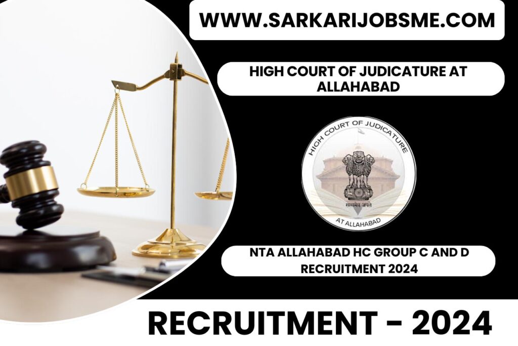 NTA Allahabad HC Group C and D Online Form 2024