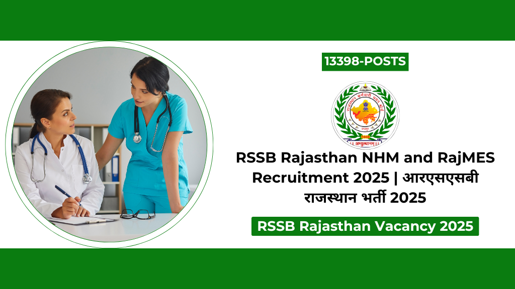 RSSB Rajasthan NHM and RajMES Recruitment 2025